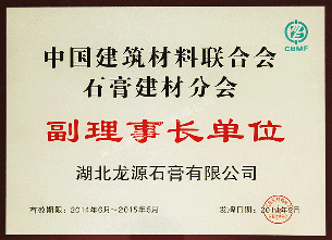 中国石膏协会副理事长单位